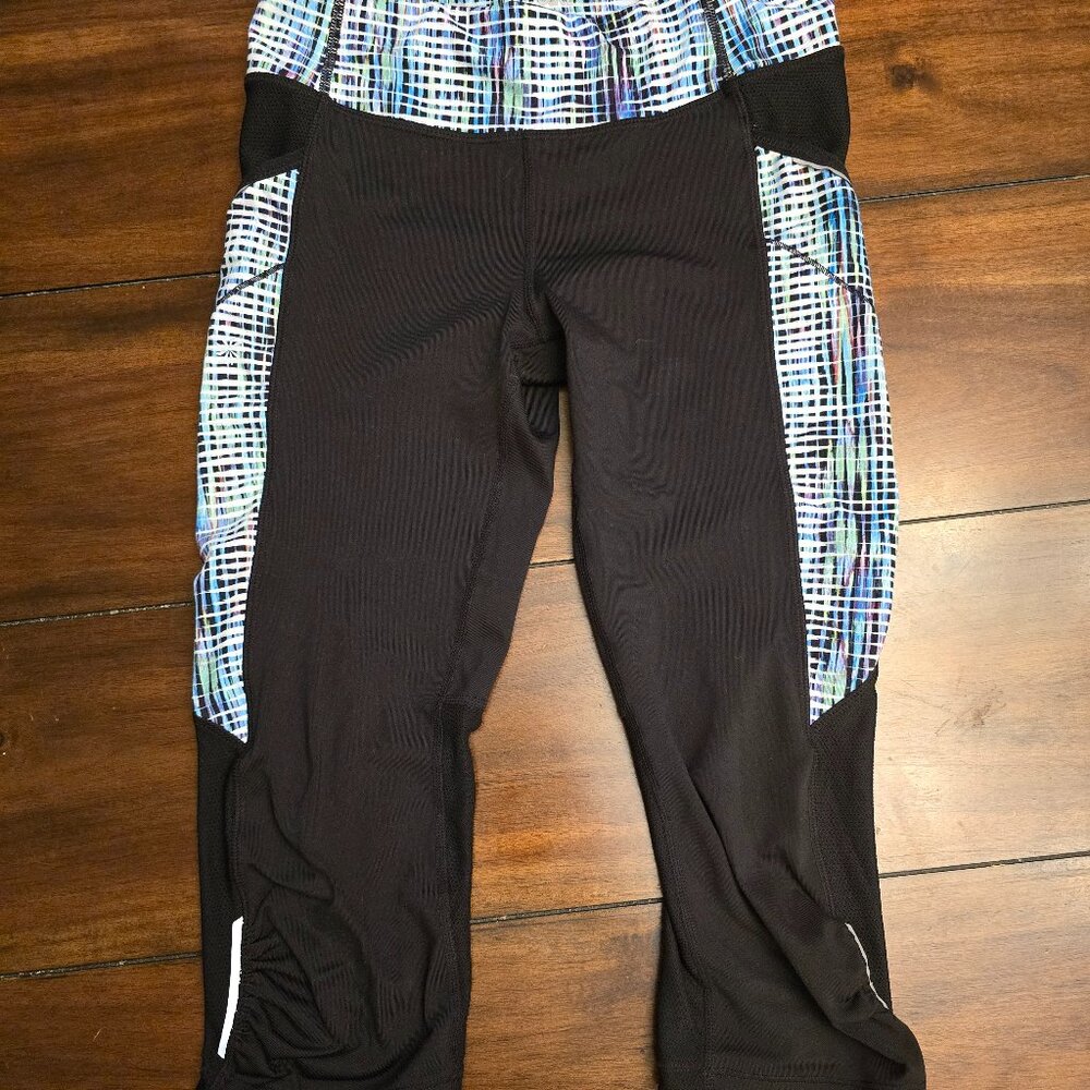 Athleta Girl Cropped Leggings Workout Athleisure Yoga Sporty Girls Size Large/12